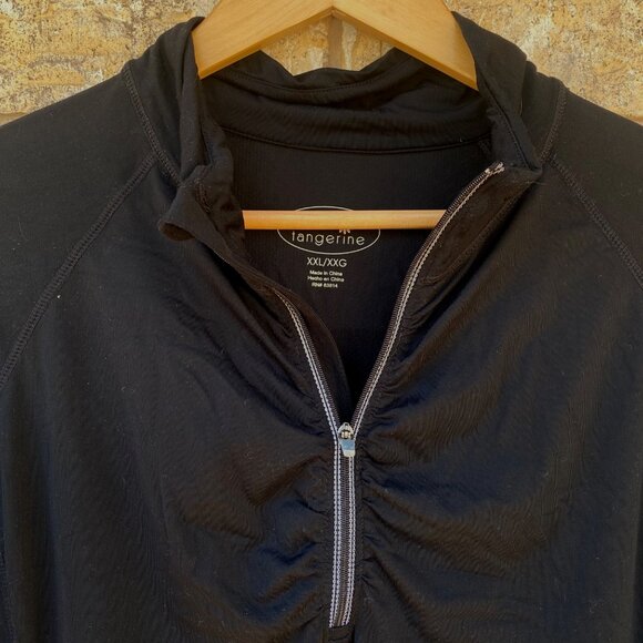 size xxl Tangerine lightweight pullover 1/2 zip athletic top shirt running (back - Picture 4 of 4